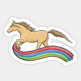 Rainbow horsey Sticker